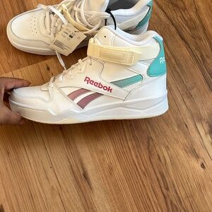Reebok Kids Sneakers - White, Pink, and Teal